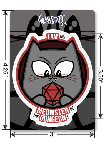 Meowster of the Dungeon Sticker