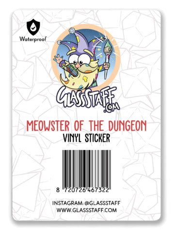 Meowster of the Dungeon Sticker