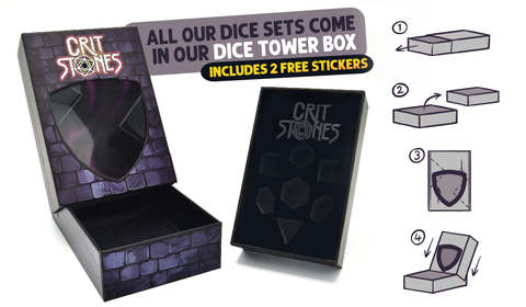 Charmheart Metal RPG Dice Set