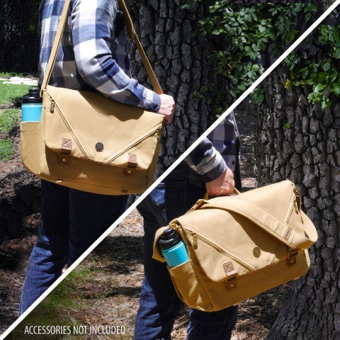 ENHANCE Venturer's Canvas Messenger Bag
