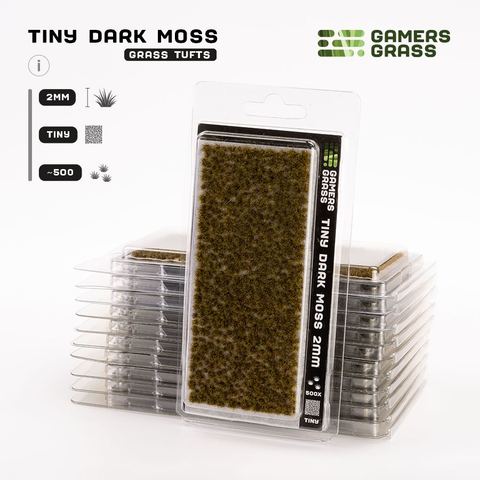 Tiny Tufts Dark Moss (2 mm)