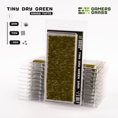 Tiny Tufts Dry Green (2 mm)