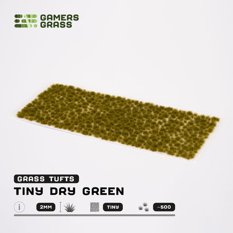 Tiny Tufts Dry Green (2 mm)