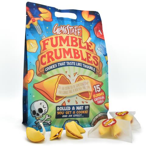 Fumble Crumbles - Critical Fail Cookies - Bag of 15