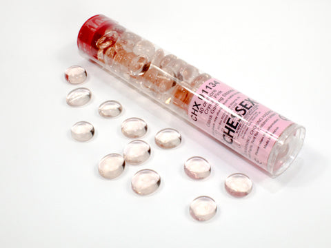 Chessex Crystal Pink Glass Stones