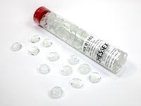 White Cateye Glass Stones