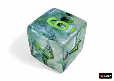 Chessex Borealis Luminary Würfelset – Kelp mit hellgrüner Schrift (7-teilig)