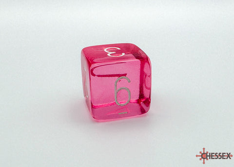 Translucent Polyhedral Pink/white 7-Die Set