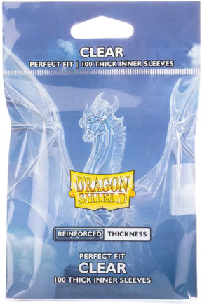 Dragon Shield Sleeves - Perfect fit - Standard size - Inner Sleeves - Thick Inner Clear (100)