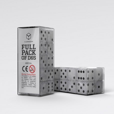 Q Workshop Dice Set Full Pack D6 Pearl (20)