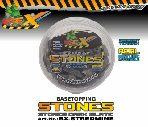 Base X Basetopping: STONES DARK SLATE (150g)
