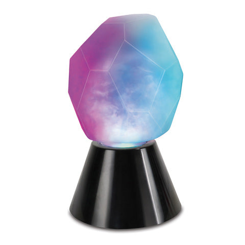 ENHANCE Tabletop Crystal Lamp - Portable Crystal Light with Swirling RGB Lighting Effect