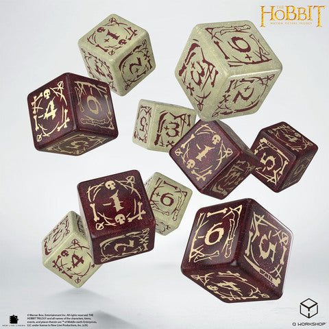 Q WORKSHOP The Hobbit TCG Dice Set – Goblins (10x D6, modifier dice)