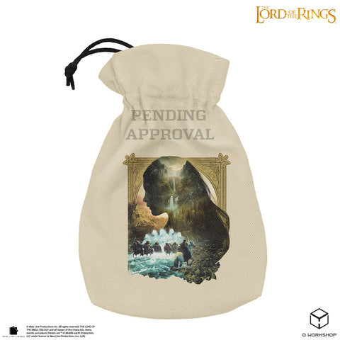 Q WORKSHOP Der Herr der Ringe: Arwen Würfelbeutel aus Baumwolle – Beige