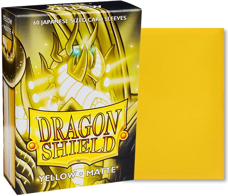 Dragon Shield Japanese Sleeves - Matte Yellow (60 Sleeves)