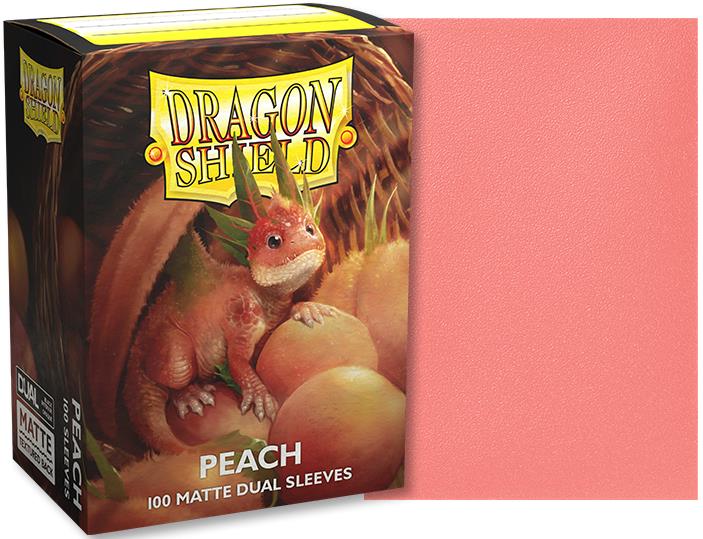Dragon Shield Standard Sleeves - Dual Matte Peach (100 Sleeves)