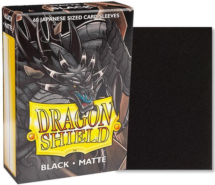 Dragon Shield Japanese Sleeves - Matte Black (60 Sleeves)