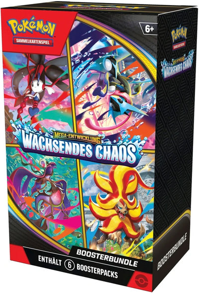 Pokémon Sammelkartenspiel ME04 Wachsendes Chaos Booster-Bundle (DE)