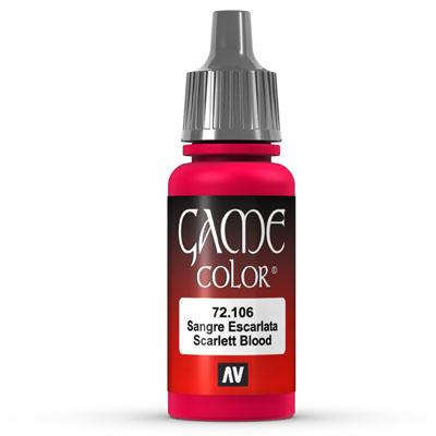 Vallejo Game Color: 106 Scarlett Blood 17 ml