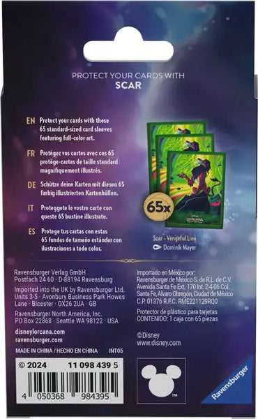 Disney Lorcana: Azurblaues Meer Kartenhüllen "Scar" (65)