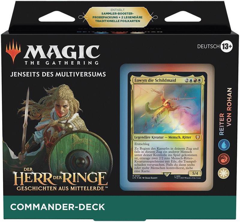 MTG - Der Herr der Ringe: Geschichten aus Mittelerde Commander-Deck (DE) Reiter von Rohan (Weiß/Blau/Rot)
