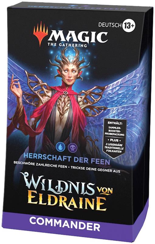 MTG - Wildnis von Eldraine Commander-Deck (DE) Herrschaft der Feen (Blau/Schwarz)