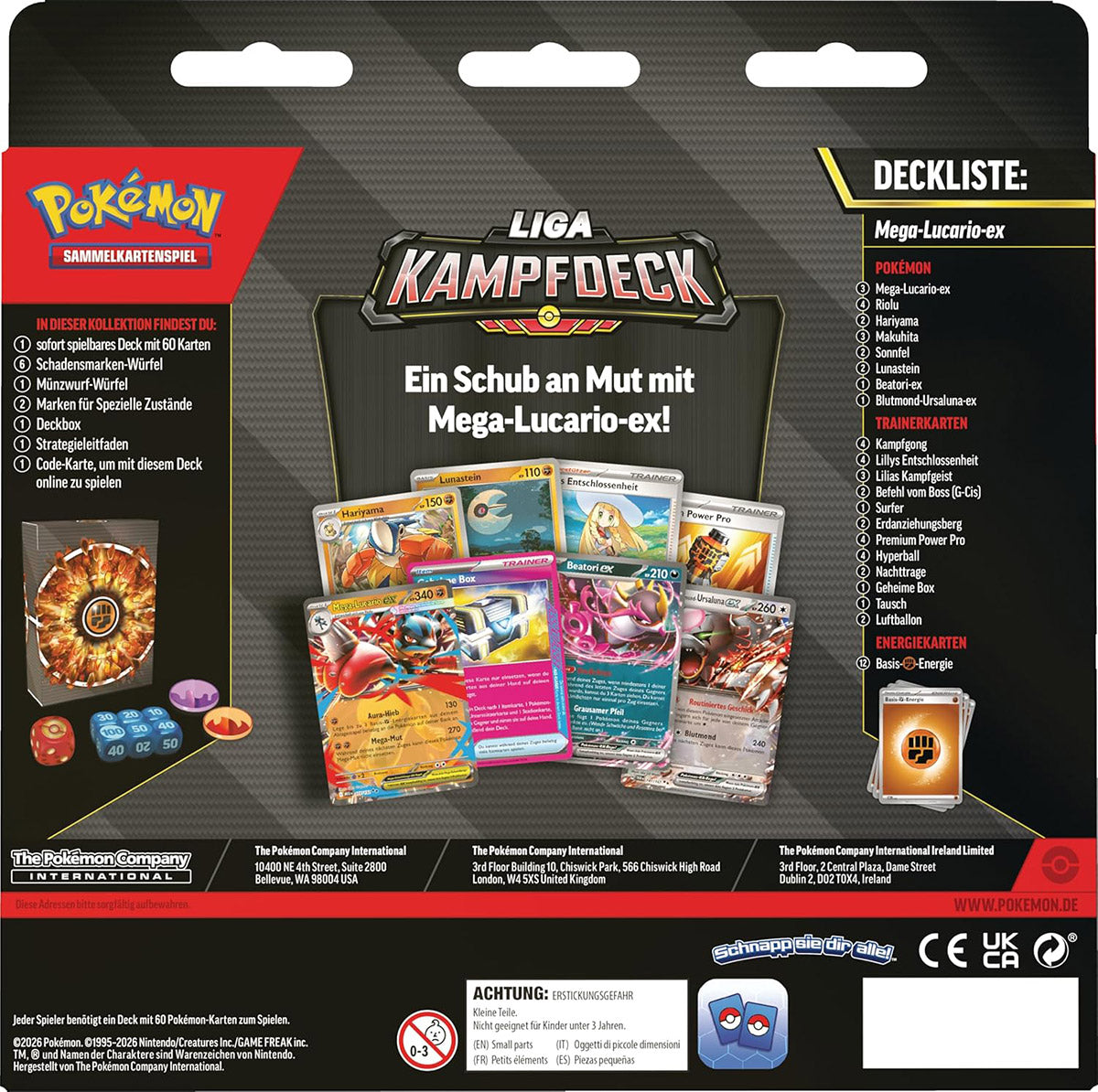 Pokémon Trading Card Game League Battle Deck Mega Lucario (DE)