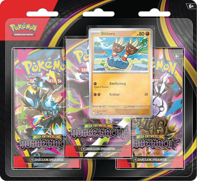 Pokémon Trading Card Game ME05 Dark Night 3-Pack Blister (DE)