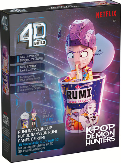 KPop Demon Hunters Rumi im Ramen-Becher 3D-Modellbausatz aus Karton, 38 cm