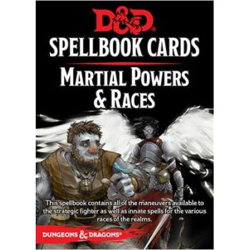 D&D Spellbook Cards - Martial Powers & Races (61 Cards), Englisch
