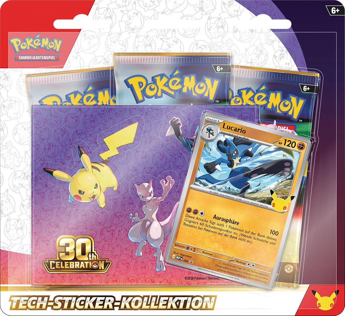 Pokémon Sammelkartenspiel 30 Jahre Tech-Sticker Kollektion (DE)