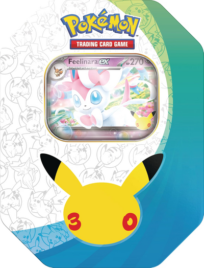 Pokémon Sammelkartenspiel 30 Jahre Tin #1 Tag Feelinara-EX (DE)