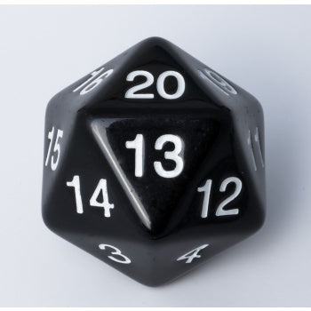 Blackfire Dice - D20 Countdown Die 55 mm - Black