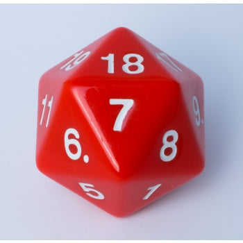 Blackfire Dice - D20 Countdown Die 55 mm - Red