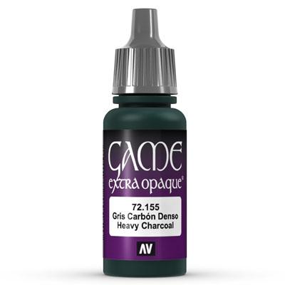 Vallejo Game Color: 155 Extra Opaque Heavy Charcoal 17 ml