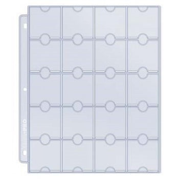 UP - 20-Pocket Platinum Page for Coins and Tokens, einzel