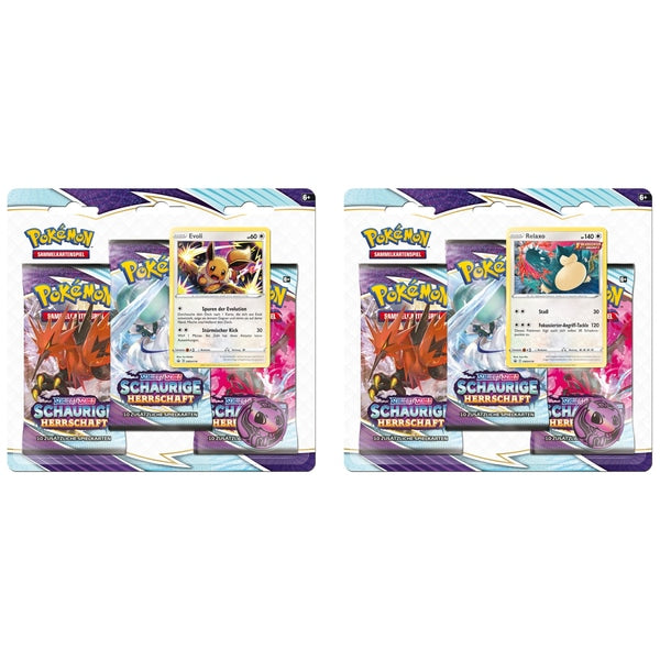 PKM - Schwert und Schild 6 Schaurige Herrschaft, 3-Pack Blister (DE)
