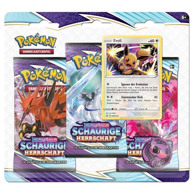 PKM - Schwert und Schild 6 Schaurige Herrschaft, 3-Pack Blister (DE)