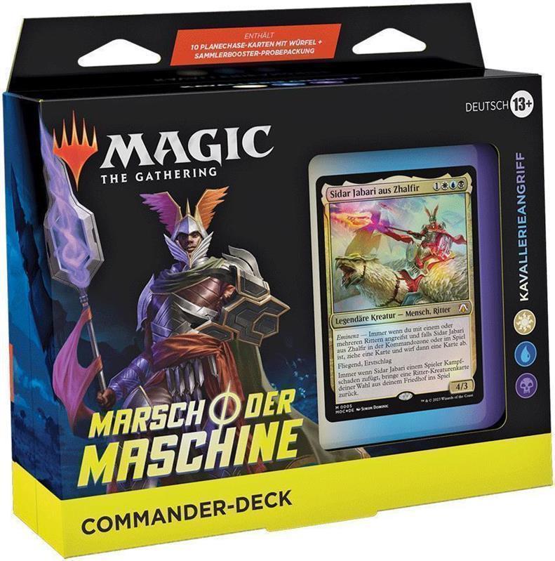 MTG - Marsch der Maschine Commander Deck (DE) Kavallerieangriff (Weiß/Blau/Schwarz)