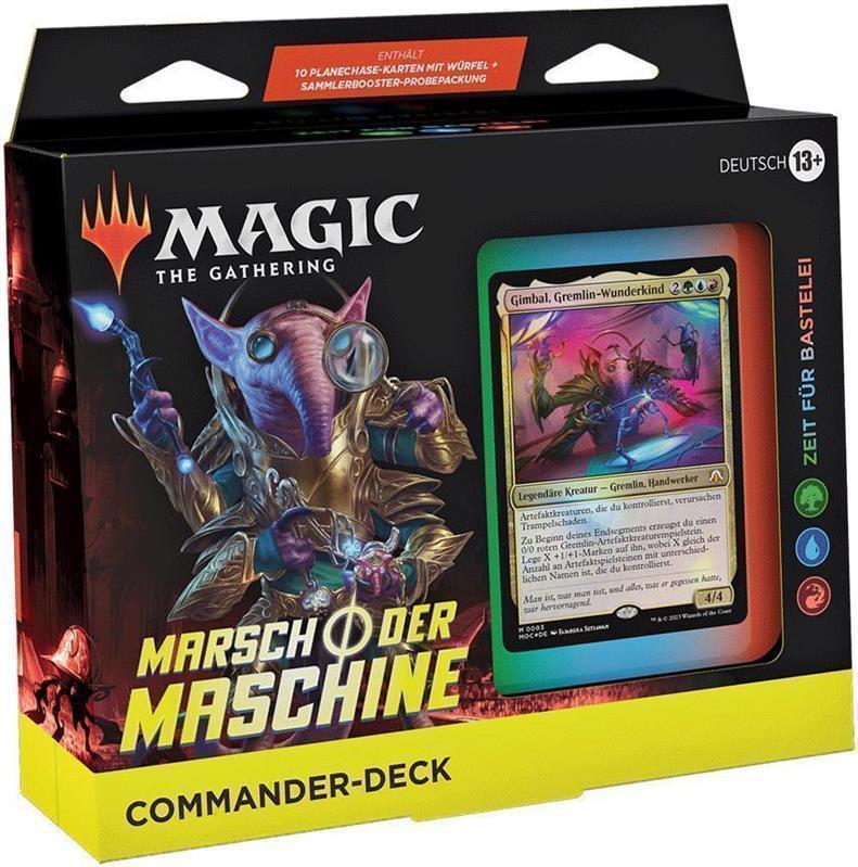 MTG - Marsch der Maschine Commander Deck (DE) Zeit für Bastelei (Blau/Rot/Grün