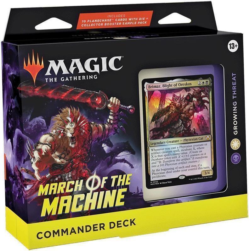 MTG - Marsch der Maschine Commander Deck (EN) Wachsende Bedrohung (Weiß/Schwarz)