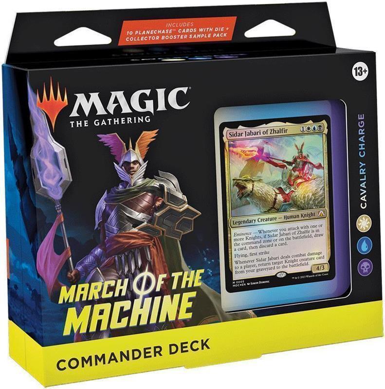 MTG - Marsch der Maschine Commander Deck (EN) Kavallerieangriff (Weiß/Blau/Schwarz)
