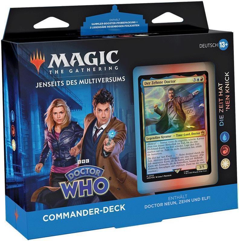MTG - Jenseits des Multiversums: Doctor Who Commander-Deck (DE) Die Zeit hat 'nen Knick (Weiß/Blau/Rot)