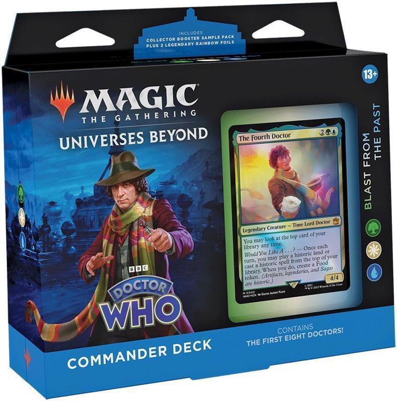 MTG - Jenseits des Multiversums: Doctor Who Commander-Deck (EN) Lehren der Vergangenheit (Weiß/Blau/Grün)