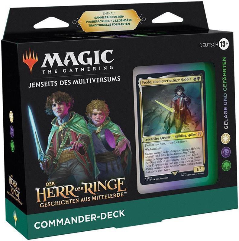 MTG - Der Herr der Ringe: Geschichten aus Mittelerde Commander-Deck (DE) Gelage und Gefährten (Weiß/Schwarz/Grün)