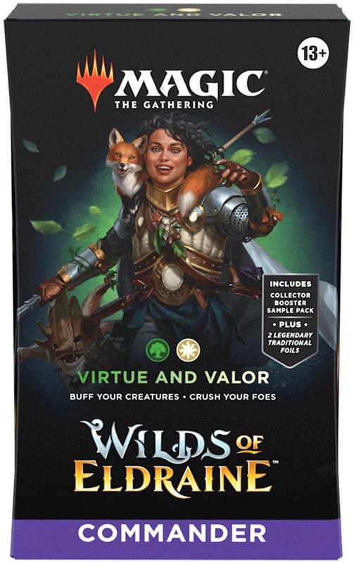 MTG - Wildnis von Eldraine Commander-Deck (EN) Tugend und Tapferkeit (Weiß/Grün)