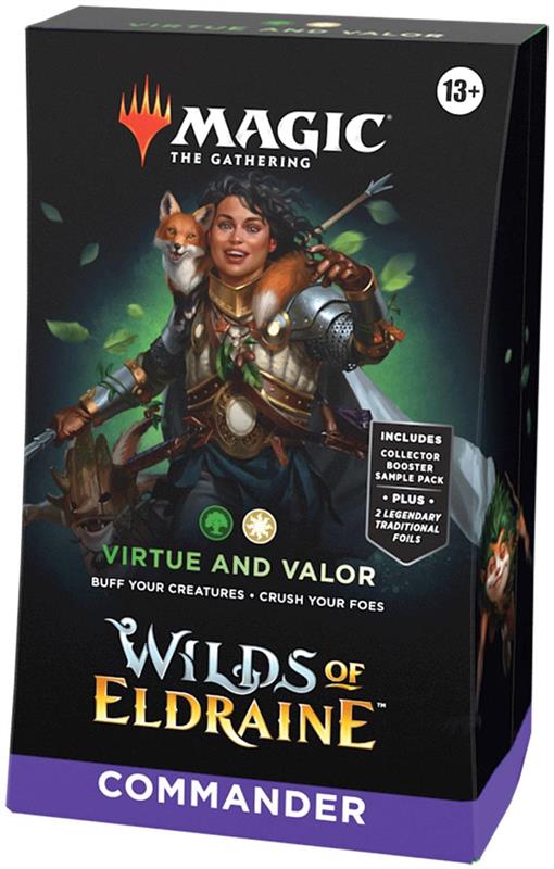 MTG - Wildnis von Eldraine Commander-Deck (EN) Tugend und Tapferkeit (Weiß/Grün)