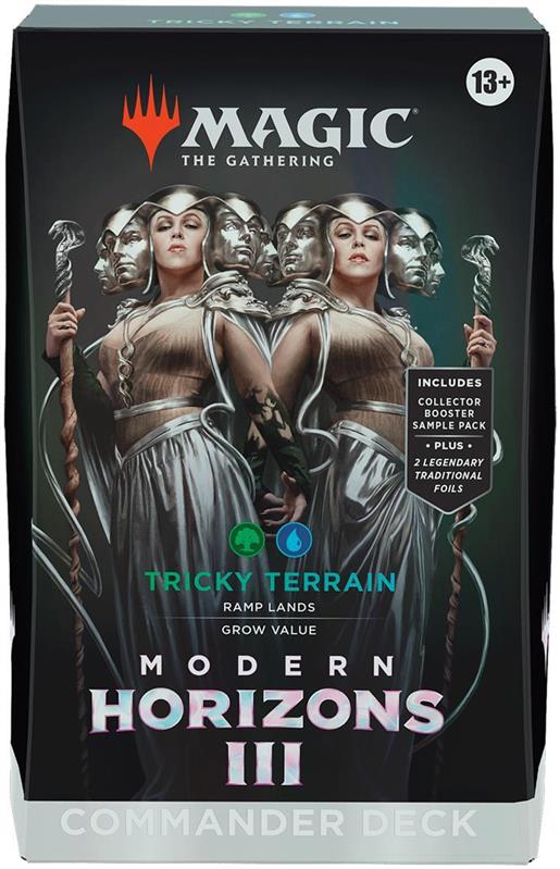 MTG - Modern Horizons 3 Commander Deck (GER) Tricky Terrain (Blue/Green)