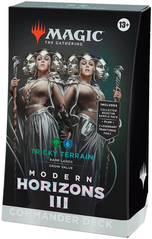 MTG - Modern Horizons 3 Commander Deck (GER) Tricky Terrain (Blue/Green)