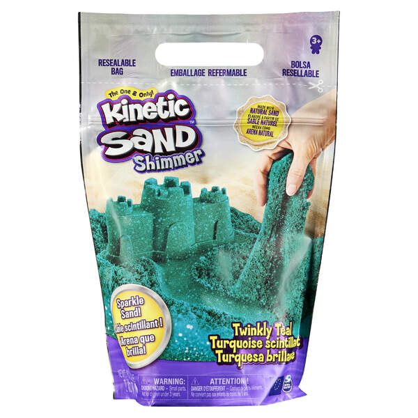 Kinetic Sand mit Glitzer - Twinkly Teal (907g)